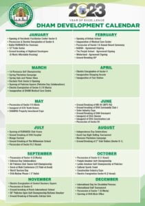 DHA Multan Development Update Calendar 2023